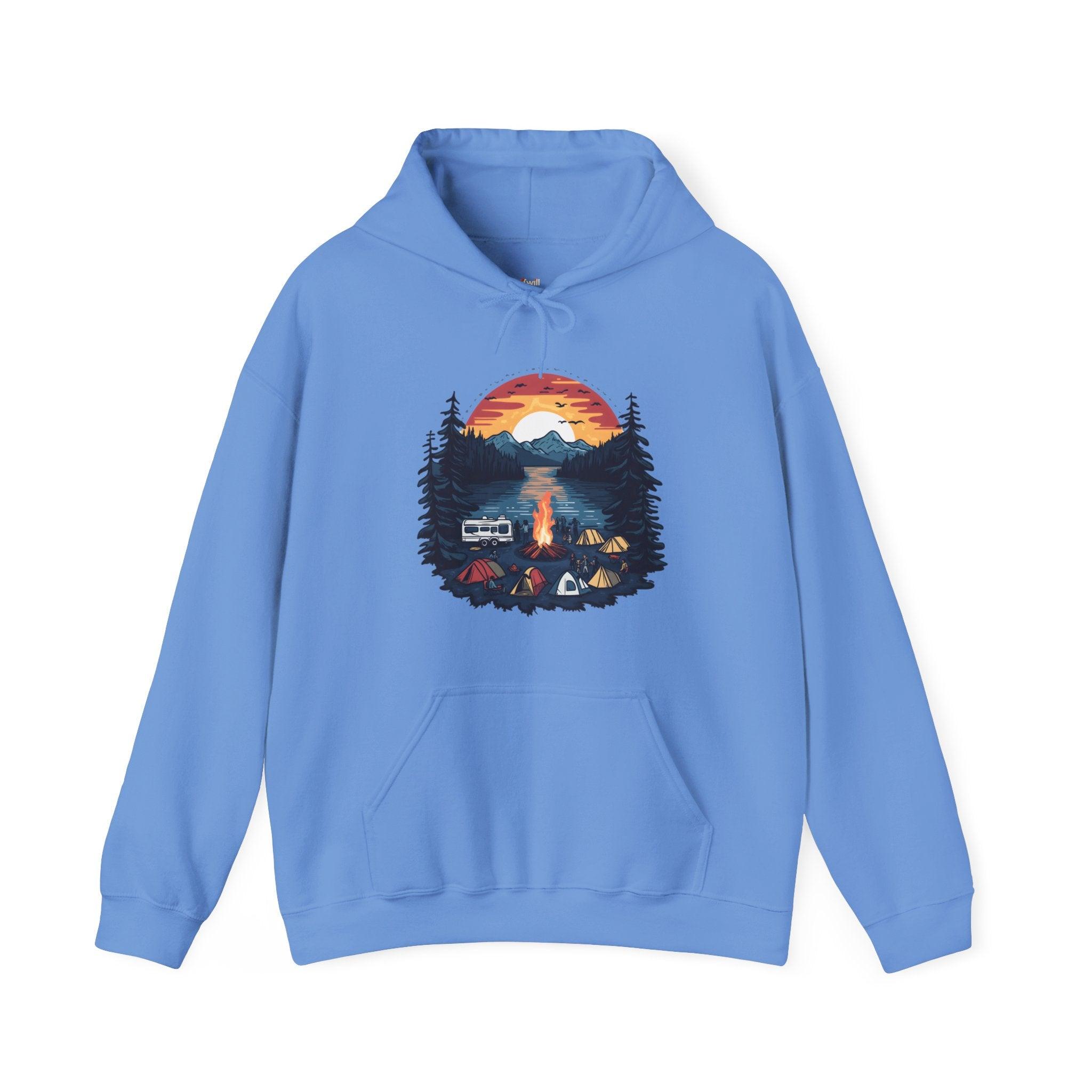 Summer Camp Nature Lover Hoodie | Carolina Blue Twill Tees
